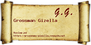 Grossman Gizella névjegykártya